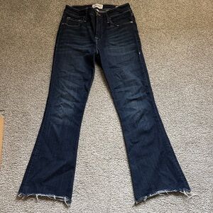 Frame Denim Le Crop Mini Boot Jeans in Dark Indigo